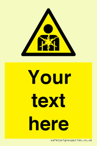 Custom Warning substance or mixture presenting a health hazard